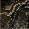 Produktbild: Ambiente Luxury Paper Products Papierserviette, Servietten Papier 33x33cm 3-lag. mit schwarzem Marmor Design 20 Stück schwarz