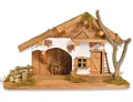 Produktbild: RIFFELMACHER & WEINBERGER Krippen-Zubehör Weihnachtskrippe 'Buchsalm' mit LED Laterne 78089