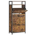 Produktbild: VASAGLE Schuhschrank, LBS101B01 braun 1 Fachboden 60,0 x 30,0 x 130,0 cm