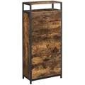 Produktbild: Vasagle Schuhschrank 3 Fächer 30 cm x 60 cm 130 cm Braun-Schwarz