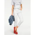 Produktbild: 7/8-Hose HEINE, Damen, Gr. 46, Normalgrößen, weiß, 98% Baumwolle, 2% Elasthan, Miedereinsatz:85% Polyester, 15% Elasthan, unifarben, 7/8-Länge, Hosen 7/8-Hose