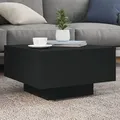 Produktbild: vidaXL Couchtisch mit LED-Leuchten Schwarz 55x55x31 cm