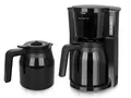 Produktbild: Emerio Filterkaffeemaschine mit 2 Thermokannen, 900 W, bis 8 Tassen in einem Durchgang, Schwenkfilter 1 x 4 mit Tropf-Stopp, inkl. Dauerfilter, automatische Abschaltung, CME-125050 Schwarz