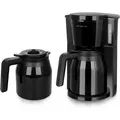 Produktbild: Emerio Kaffeemaschine CME-125050, 2 Thermoskannen, je 1 Liter, 900 Watt, schwarz, jeweils bis zu 8 Tassen