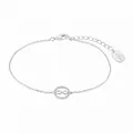 Produktbild: NEW s.Oliver Damen Armband 2032571 Silber Infinity Armkette 17 + 3 cm Armschmuck