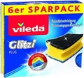 Produktbild: Vileda Glitzi Plus Topfreiniger, mit Antibac-Effekt gegen Bakterien, saugstark (6 Stück)
