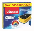 Produktbild: Vileda Glitzi Plus Topfreiniger, mit Antibac-Effekt gegen Bakterien, saugstark, 6er-Pack