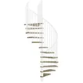 Produktbild: Minka Spindeltreppe Spiral Effect 38 - 305,5cm Geschosshöhe Eiche Weiß 140cm Durchmesser