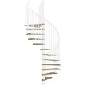 Produktbild: Minka Spindeltreppe Spiral Effect Ø 140 cm Eiche Weiß Raumhöhe bis 305 cm