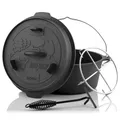 Produktbild: BBQ-Toro Dutch Oven Forest Serie | bereits eingebrannt - preseasoned | Verschiedene Größen | Gusseisen Kochtopf | Bräter mit Deckel (Topf ohne Füße, 4,2 Liter (DO45F))