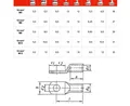 Produktbild: KLAUKE Helukabel Rohrkabelschuh Kupfer Typ R 6 10 16 25 35 50 70 95 120 mm²