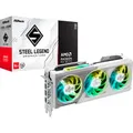 Produktbild: Radeon RX 9070 STEEL LEGEND OC, Grafikkarte schwarz, RDNA4, GDDR6, 3x DisplayPort, 1x HDMI