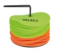 Produktbild: Select Markierungsteller (12x gelb, 12x orange, ca. 15cm) - inklusive Halterung 24er Set