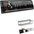 Produktbild: Kenwood KMM-BT209 1-DIN Autoradio Bluetooth USB AUX-In Short Body mit Einbauset für Citroen C2 2003-2009