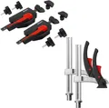 Produktbild: BESSEY Limitiertes Aktionsset MFT-A, Spannwerkzeuge für 20 mm Lochdurchmesser, 1 x WNS-SET-MFT und 1 x TW20-15-8KLI-SET, Gewicht 1,80 Kg