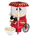 Produktbild: Korona 41100 Popcorn Maschine | Leistungsstarke 1200 Watt | Selbstgemachtes Popcorn für den Kinoabend Zuhause | Fettfreie Zubereitung | Retro-Design, Rot Gold