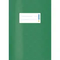 Produktbild: 2 Stück HERMA Heftumschlag mit Baststruktur grün Kunststoff DIN A5 Heftschoner *