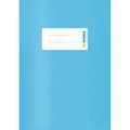 Produktbild: 2 Stück HERMA Heftumschlag mit Baststruktur hellblau Kunststoff DIN A5  *