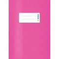 Produktbild: 2 Stück HERMA Heftumschlag mit Baststruktur pink Kunststoff DIN A5 Heftschoner *
