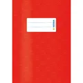 Produktbild: 2 Stück HERMA Heftumschlag mit Baststruktur rot Kunststoff DIN A5 Heftschoner *
