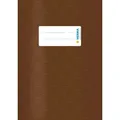 Produktbild: 2 Stück HERMA Heftumschlag mit Baststruktur braun Kunststoff DIN A5  *