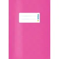 Produktbild: HERMA Heftumschlag mit Baststruktur pink Kunststoff DIN A5