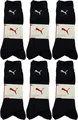 Produktbild: 18 Paar Herren Puma Crew Sport Tennis Socken schwarz Gr. 39/42
