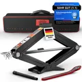 Produktbild: ® Wagenheber Scherenwagenheber 2t inkl. Ratsche und Tasche Verlängerung Kurbe...