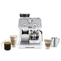 Produktbild: DE‘LONGHI La Specialista Arte EC9155.W Espressomaschine mit Mahlwerk, 8 Mahlgradeinstellungen, voreingestellte Rezepte, 3 Temperaturstufen, Milchaufschäumdüse, Edelstahl/Schwarz, 1,7 L Wassertank, Weiß mit Barista Kit