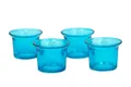 Produktbild: Creativery Teelichthalter, Teelichtgläser geschwungen 63x45 mm, Set 4 Stück