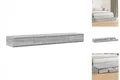 Produktbild: Bett-Schubladen Grau Sonoma 140x36,5x16,5 Cm Holzwerkstoff