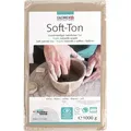 Produktbild: GLOREX 6 8075 201 - Soft Ton weiß 1000 g, natürlicher, lufthärtender Ton ohne Brennen, besonders weich und geschmeidig - Weiß