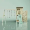 Produktbild: Spielturm Björn Aus Holz In Grüntrapezstange - Polarplay