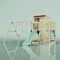 Produktbild: PolarPlay Spielturm Björn aus Holz in Grün Trapezstange
