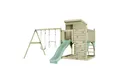 Produktbild: OutdoorToys Spielturm Björn, aus Holz in Mintgrün mit Trapezstange & Rutsche, Kletterwand