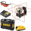 Produktbild: DeWalt Kreuzlinienlaser DCE089D1R-QW, 3 x 360°, roter Laser, selbstnivellierend, Koffer und Akku