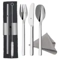 Produktbild: my2Go Edelstahl Besteck Set 8-teilig Outdoor Reisebesteck Set 1 Person Campin...
