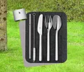 Produktbild: NEU WMF my2Go Edelstahl Outdoor Besteck Set 8 Teile für Camping Survival Zelten