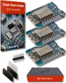 Produktbild: AZDelivery 3 x D1 Mini NodeMcu mit ESP8266-12F WLAN Module CH340G Lua kompatibel mit Arduino inklusive E-Book!