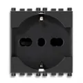 Produktbild: PRESA 2P+E 16A UNIVERSAL GRAU 19210