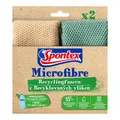 Produktbild: Spontex Mikrofasertücher aus Recyclingfasern 2er