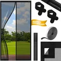 Produktbild: KESSER® Magnet Fliegengitter Tür Insektenschutz Magnetvorhang Türvorhang Schutzgitter mit kinderleichter Inkl. Klebemontage für Balkontür Terrassentür Kellertür Montage Ohne Bohren