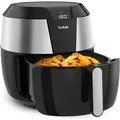 Produktbild: Tefal EY701D Easy Fry XXL Heißluftfritteuse, Fassungsvermögen: 1,6 kg, Timer,8 automatische Menüs - Schwarz/Silber