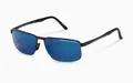 Produktbild: Porsche Design P8917 A  63  Herren Sonnenbrille Titan Schwarz / Blau verspiegelt