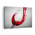 Produktbild: Wandbilder 70x50cm Leinwandbild Trinken glas wein Klein Bilder Art Wanddeko