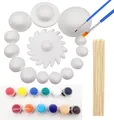 Produktbild: Solar System Modell Kit für Kinder mit 14 Schaumkugel 12 Bambusstäbe 12 Farbp...