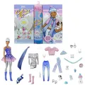 Produktbild: Barbie Farbe Reveal Adventskalender, 25 Überraschungen enthalten Farbe Reveal Barbie-Puppe, 1 Farbe Reveal Haustier, Kleidung, Zubehör, Geschenk für Kinder 3 Jahre alt & Up, HBT74