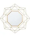 Produktbild: Beliani Wandspiegel geometrische Form Gold 60x60 cm Hillion