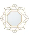 Produktbild: Wandspiegel geometrische Form gold 60x60 cm Hillion