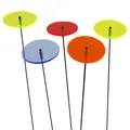 Produktbild: 5 Stück SUNPLAY Sonnenfänger Ø 7 cm Suncatcher Gartenstecker Scheiben FARBMIX